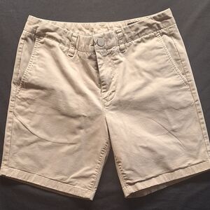 Bonobos Men’s Slim Fit Khaki Chino Shorts Size 30 | Flat Front Cotton